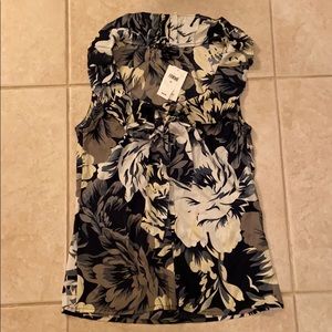 Sleeveless floral top